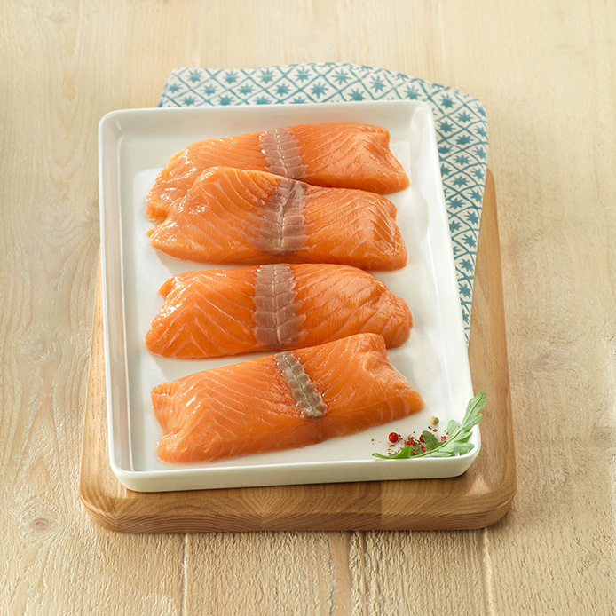 El salmón noruego, que es muy apreciado por su frescura, sabor y calidad.