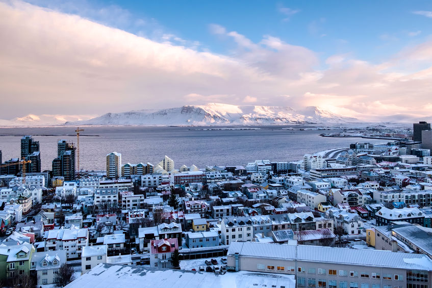 View over Reykjavik from Hallgrimskirkja Church
